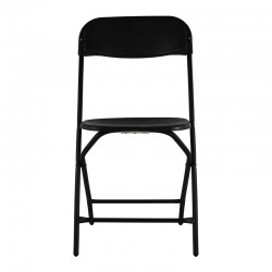 Silla plegable polipropileno negro